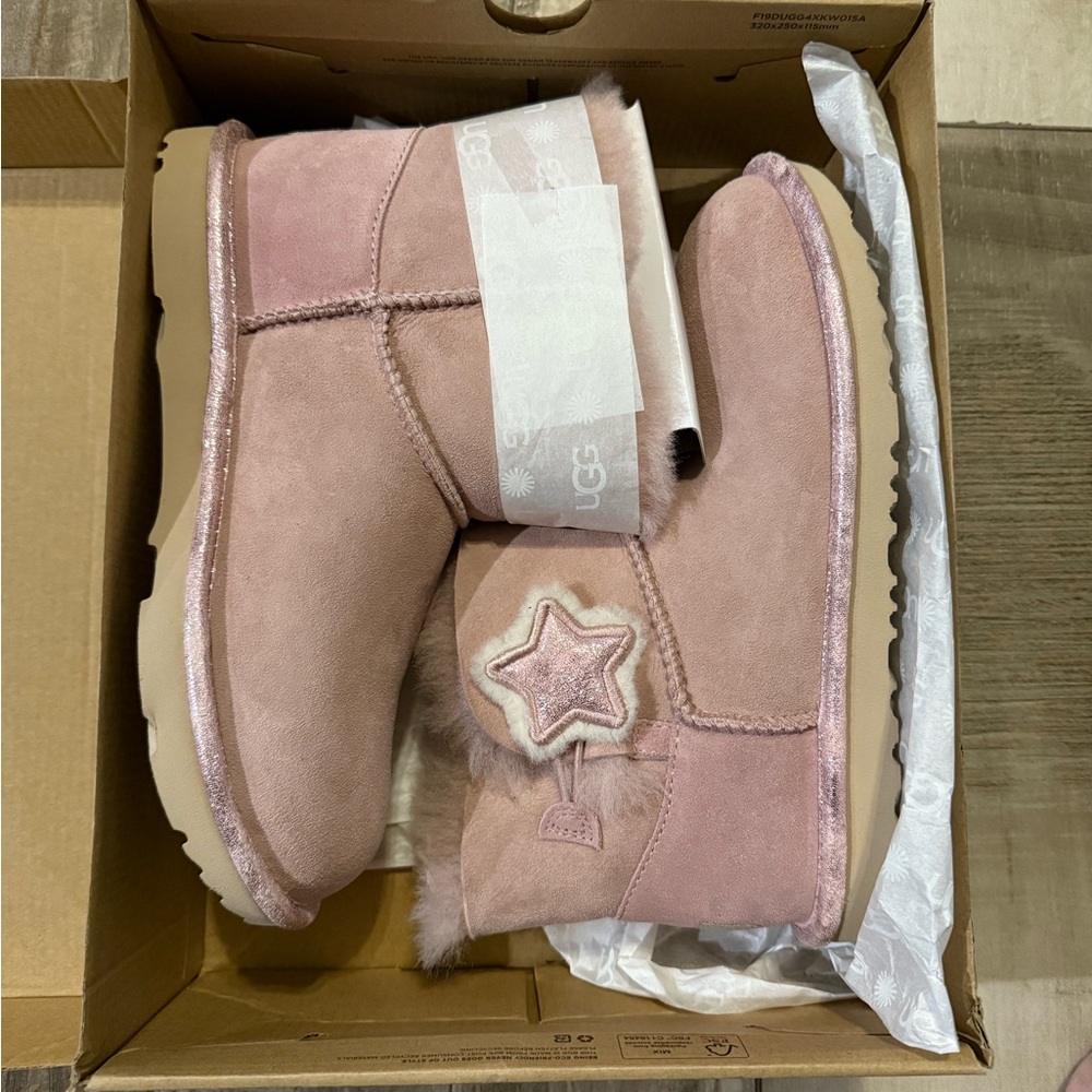 UGG Pink Star Embellished Boots